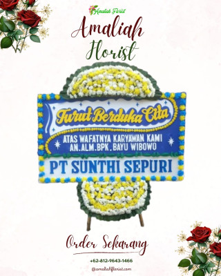 Papan Bunga Duka di Seruyan Tengah
