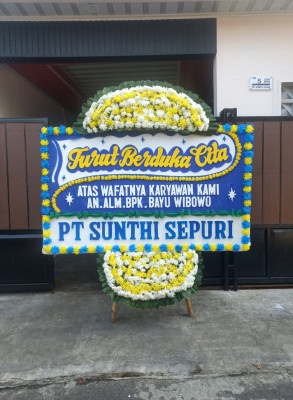 Papan Bunga Duka di Seruyan Tengah